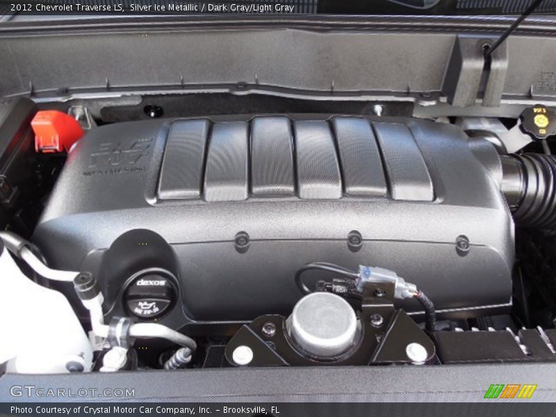 Silver Ice Metallic / Dark Gray/Light Gray 2012 Chevrolet Traverse LS