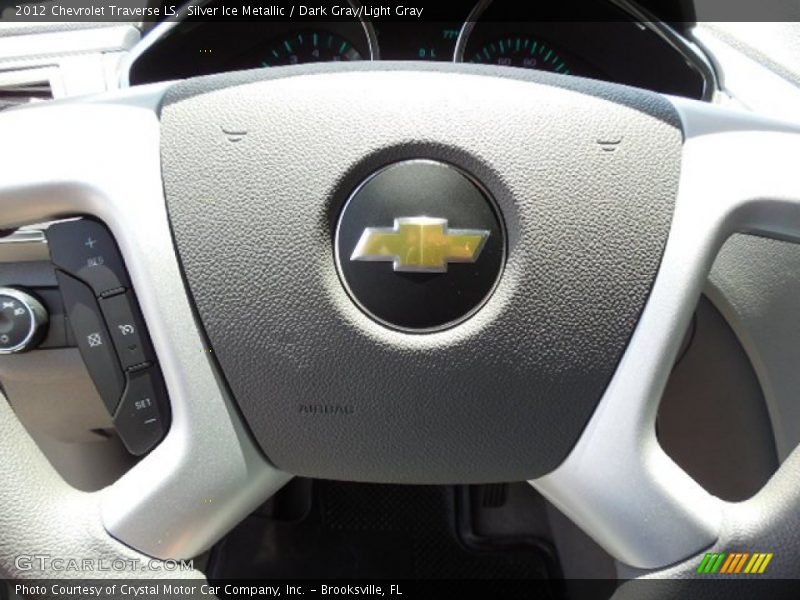 Silver Ice Metallic / Dark Gray/Light Gray 2012 Chevrolet Traverse LS