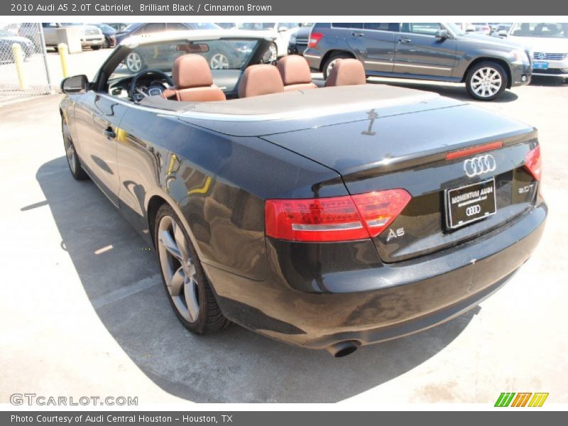 Brilliant Black / Cinnamon Brown 2010 Audi A5 2.0T Cabriolet