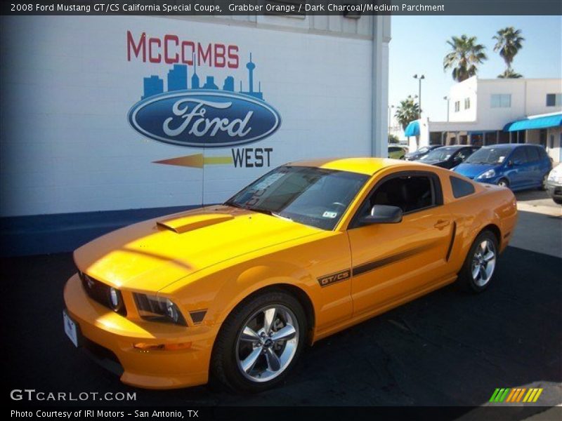 Grabber Orange / Dark Charcoal/Medium Parchment 2008 Ford Mustang GT/CS California Special Coupe
