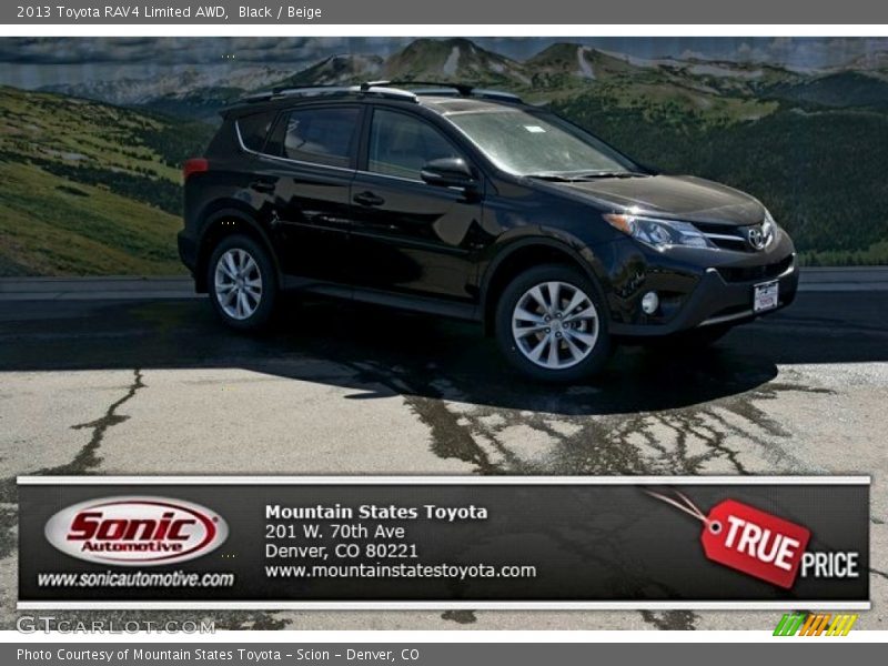 Black / Beige 2013 Toyota RAV4 Limited AWD
