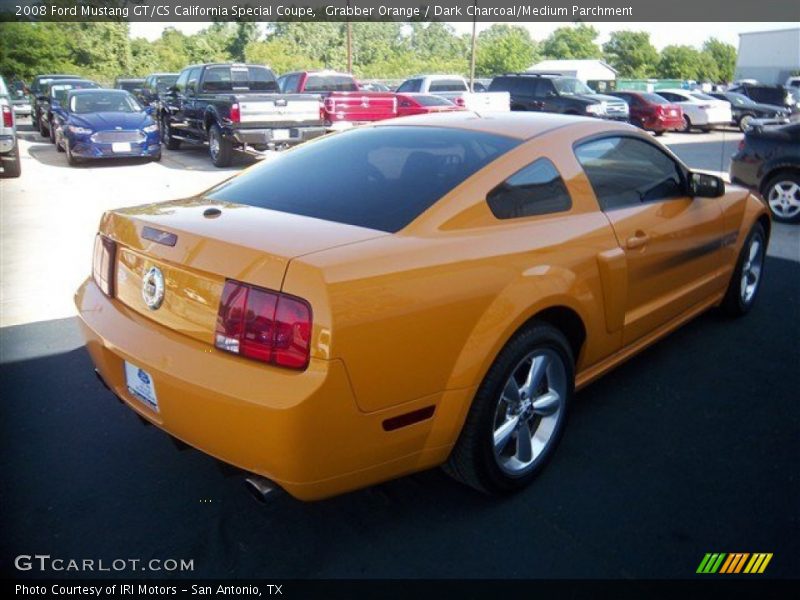 Grabber Orange / Dark Charcoal/Medium Parchment 2008 Ford Mustang GT/CS California Special Coupe