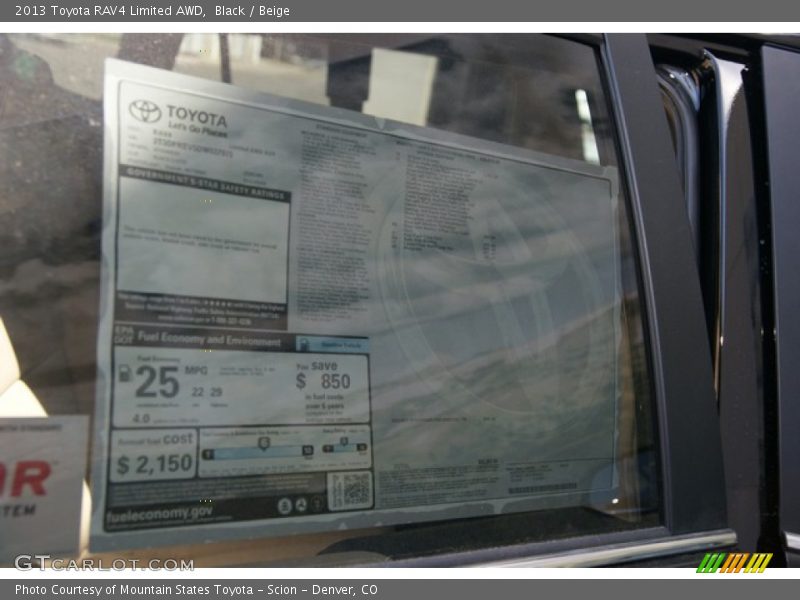 Black / Beige 2013 Toyota RAV4 Limited AWD