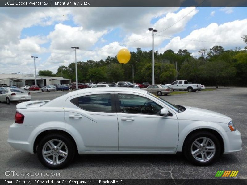 Bright White / Black 2012 Dodge Avenger SXT