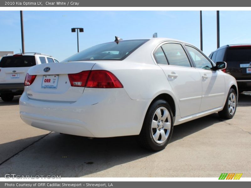 Clear White / Gray 2010 Kia Optima LX