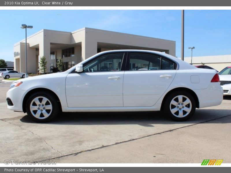 Clear White / Gray 2010 Kia Optima LX
