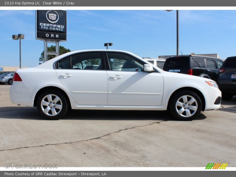Clear White / Gray 2010 Kia Optima LX