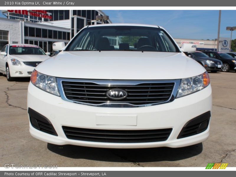 Clear White / Gray 2010 Kia Optima LX
