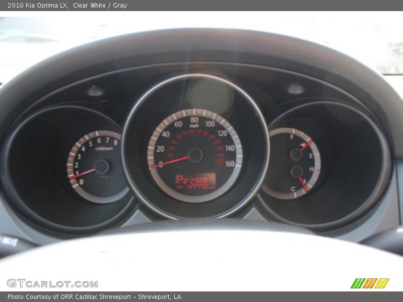 Clear White / Gray 2010 Kia Optima LX