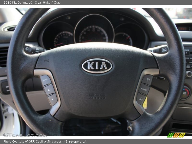 Clear White / Gray 2010 Kia Optima LX