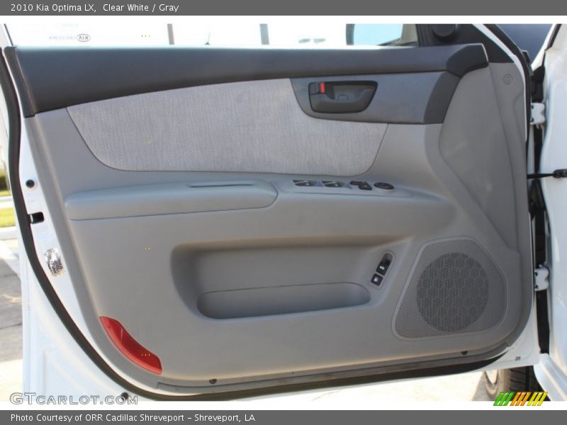 Clear White / Gray 2010 Kia Optima LX