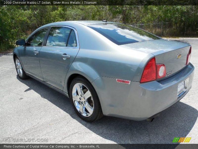 Silver Moss Metallic / Titanium 2009 Chevrolet Malibu LT Sedan