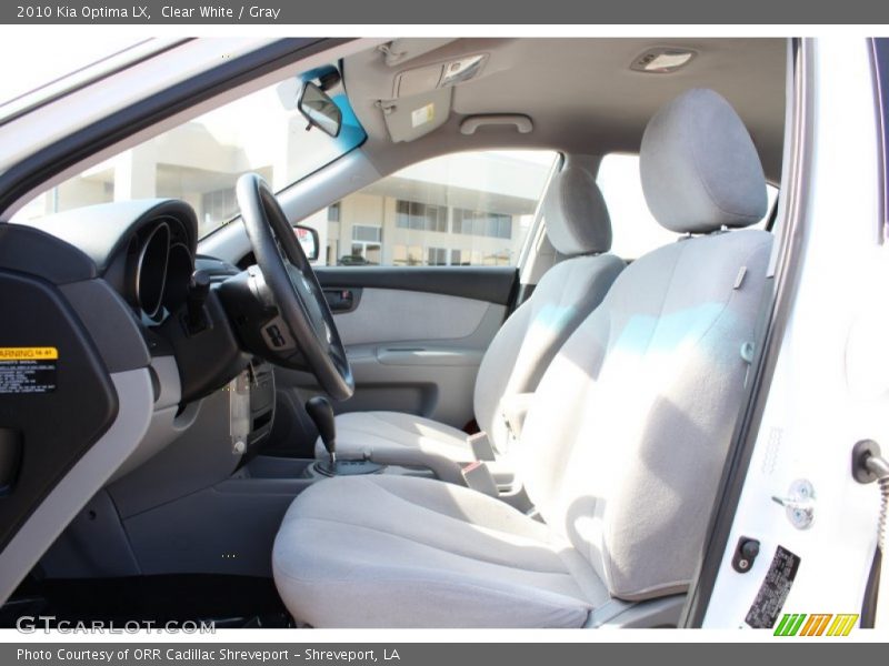 Clear White / Gray 2010 Kia Optima LX