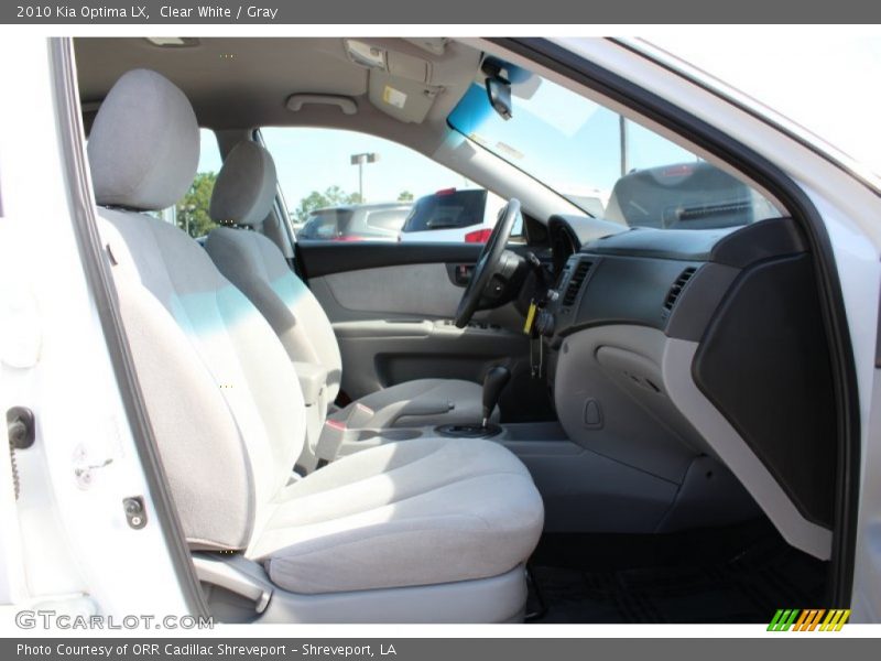 Clear White / Gray 2010 Kia Optima LX