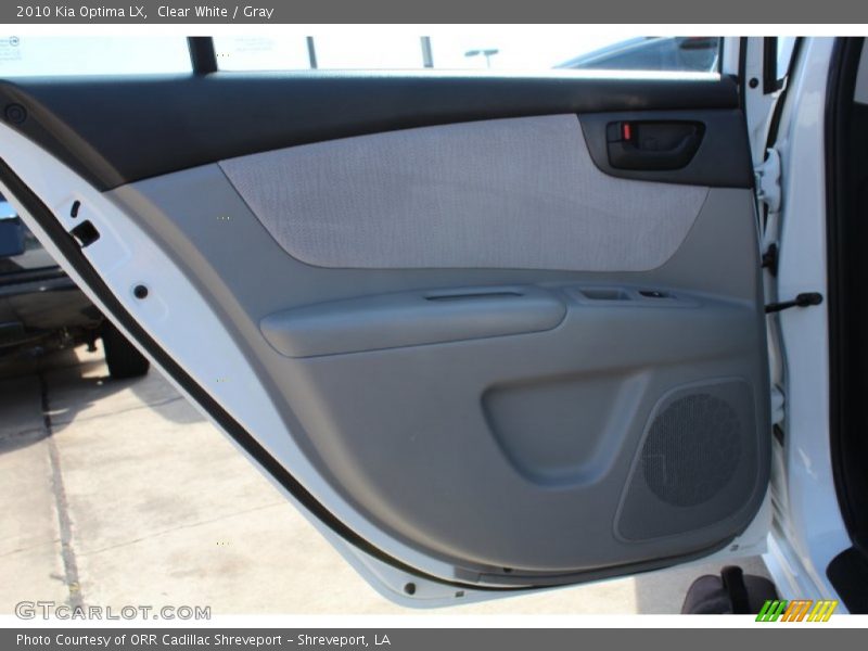 Clear White / Gray 2010 Kia Optima LX