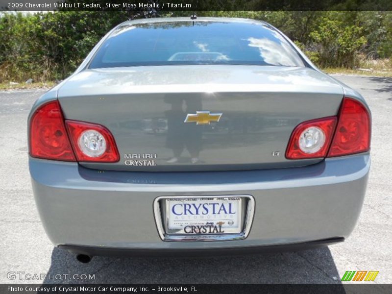 Silver Moss Metallic / Titanium 2009 Chevrolet Malibu LT Sedan