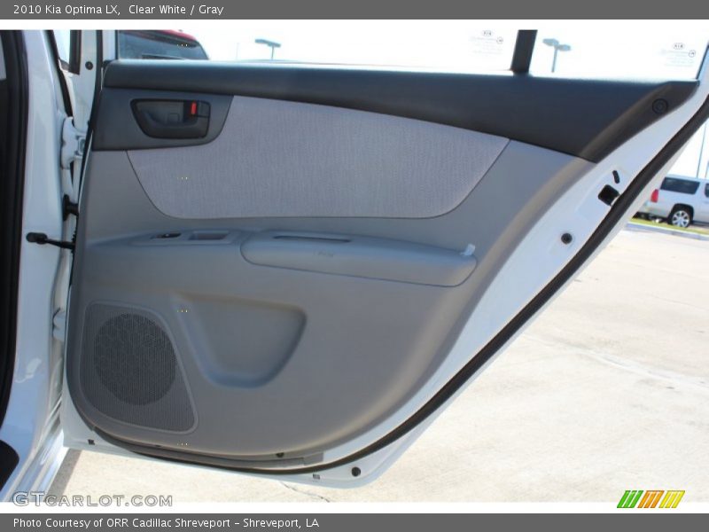 Clear White / Gray 2010 Kia Optima LX