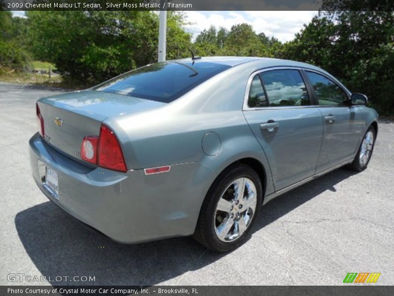 Silver Moss Metallic / Titanium 2009 Chevrolet Malibu LT Sedan