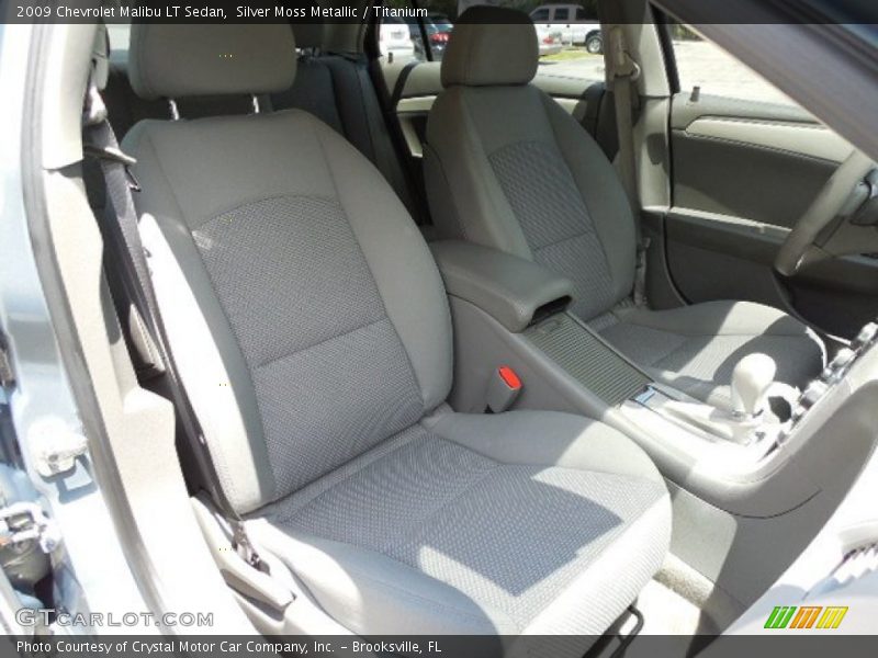 Silver Moss Metallic / Titanium 2009 Chevrolet Malibu LT Sedan
