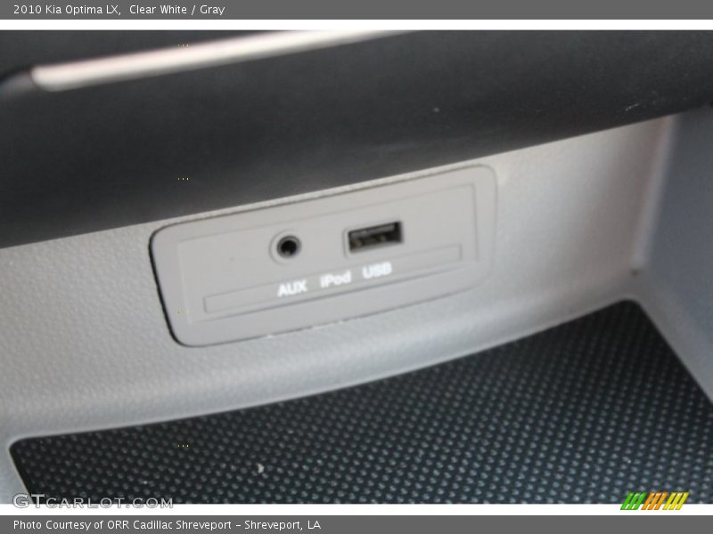 Clear White / Gray 2010 Kia Optima LX