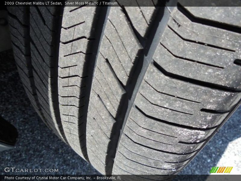 Silver Moss Metallic / Titanium 2009 Chevrolet Malibu LT Sedan