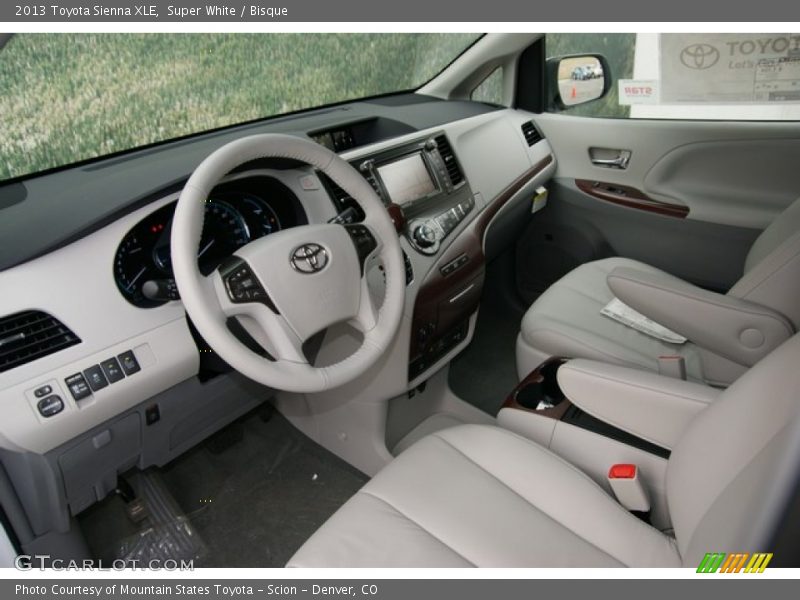 Super White / Bisque 2013 Toyota Sienna XLE