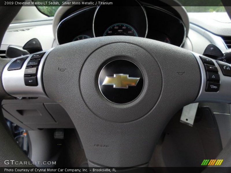 Silver Moss Metallic / Titanium 2009 Chevrolet Malibu LT Sedan