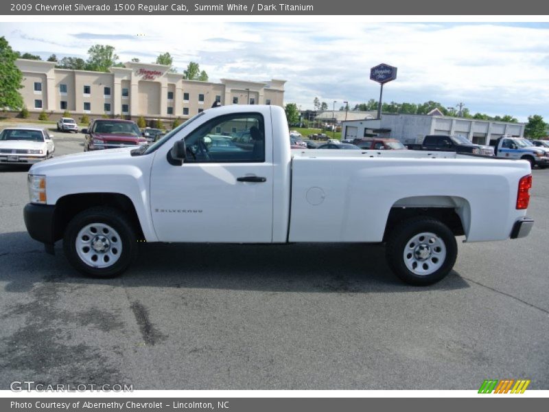 Summit White / Dark Titanium 2009 Chevrolet Silverado 1500 Regular Cab