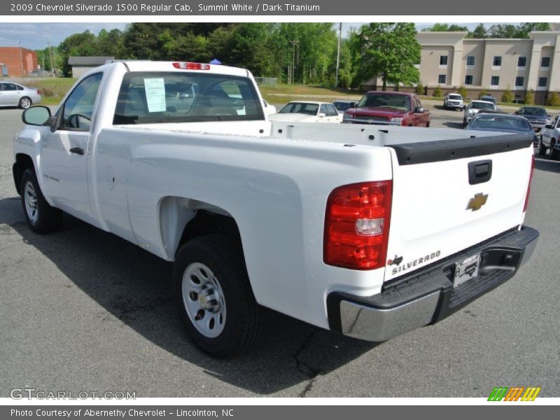 Summit White / Dark Titanium 2009 Chevrolet Silverado 1500 Regular Cab