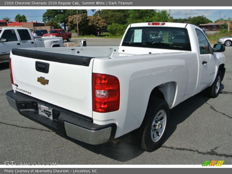 Summit White / Dark Titanium 2009 Chevrolet Silverado 1500 Regular Cab