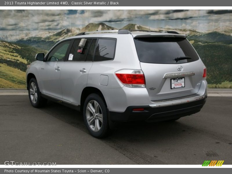 Classic Silver Metallic / Black 2013 Toyota Highlander Limited 4WD