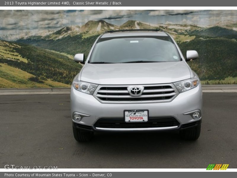 Classic Silver Metallic / Black 2013 Toyota Highlander Limited 4WD