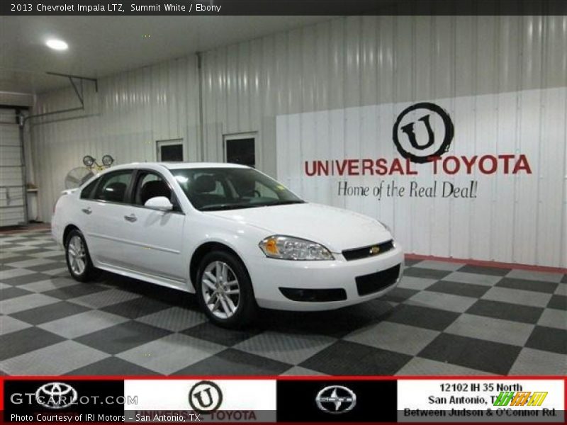 Summit White / Ebony 2013 Chevrolet Impala LTZ
