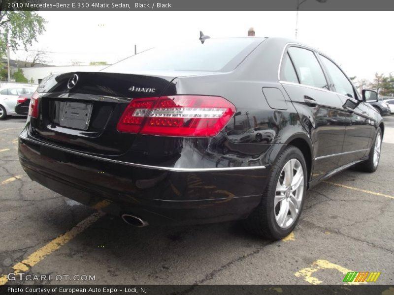 Black / Black 2010 Mercedes-Benz E 350 4Matic Sedan