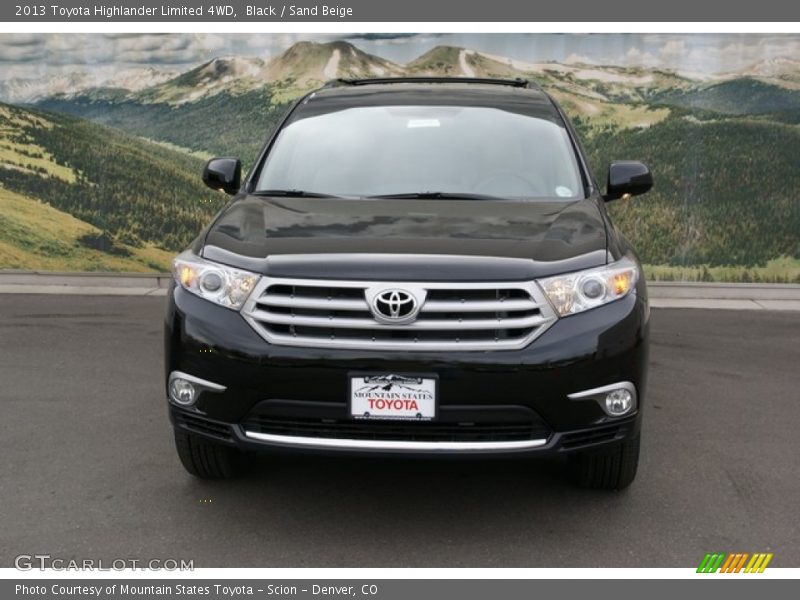Black / Sand Beige 2013 Toyota Highlander Limited 4WD