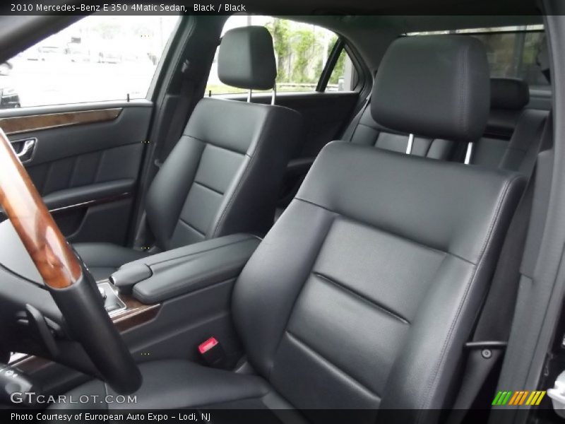 Black / Black 2010 Mercedes-Benz E 350 4Matic Sedan