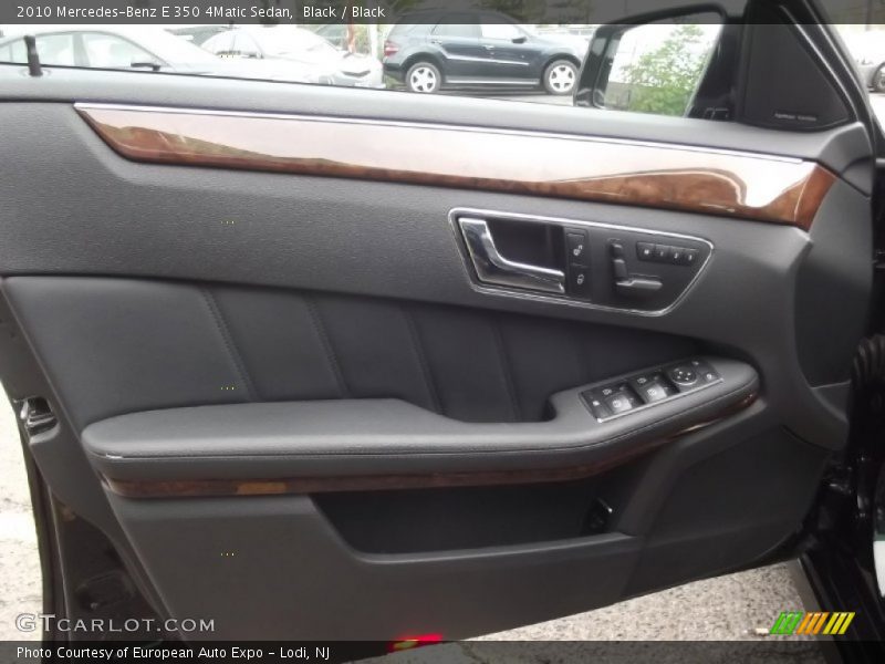 Black / Black 2010 Mercedes-Benz E 350 4Matic Sedan