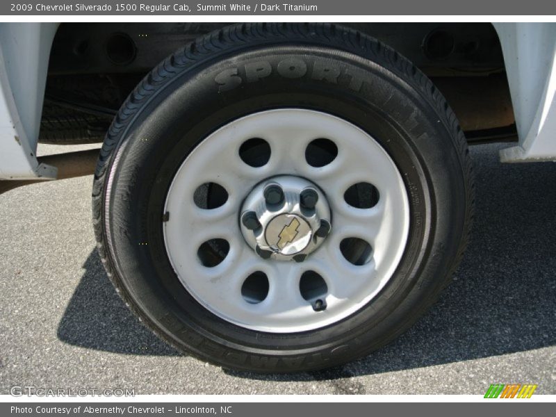Summit White / Dark Titanium 2009 Chevrolet Silverado 1500 Regular Cab