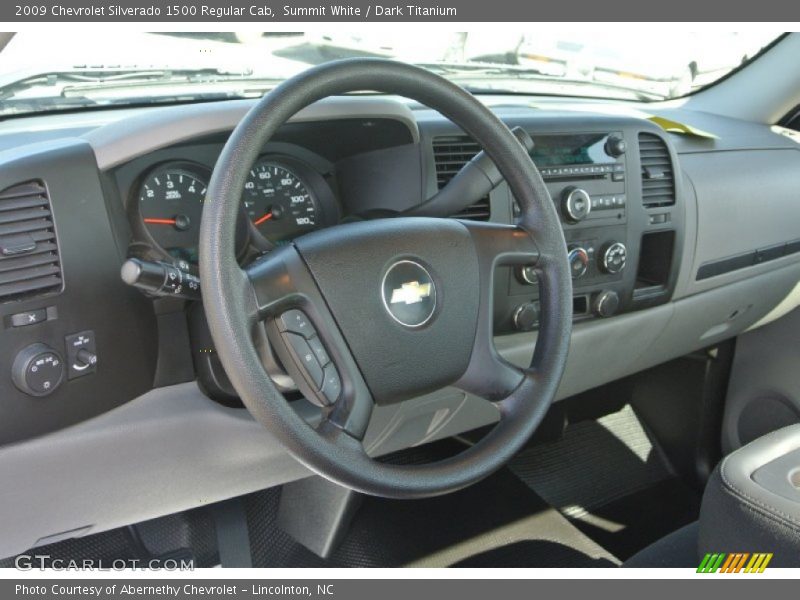 Summit White / Dark Titanium 2009 Chevrolet Silverado 1500 Regular Cab