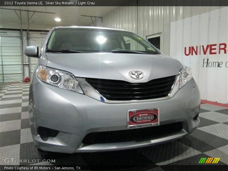 Silver Sky Metallic / Light Gray 2012 Toyota Sienna LE