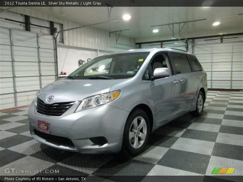 Silver Sky Metallic / Light Gray 2012 Toyota Sienna LE