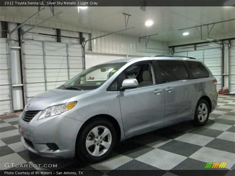 Silver Sky Metallic / Light Gray 2012 Toyota Sienna LE