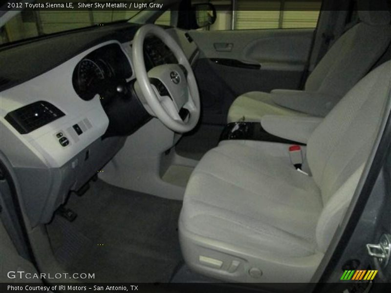 Silver Sky Metallic / Light Gray 2012 Toyota Sienna LE