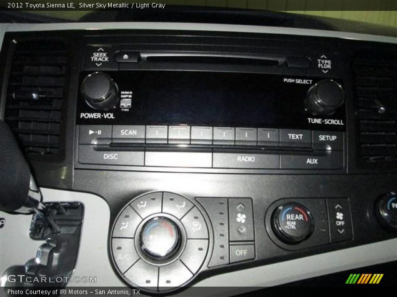 Silver Sky Metallic / Light Gray 2012 Toyota Sienna LE