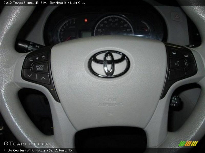 Silver Sky Metallic / Light Gray 2012 Toyota Sienna LE