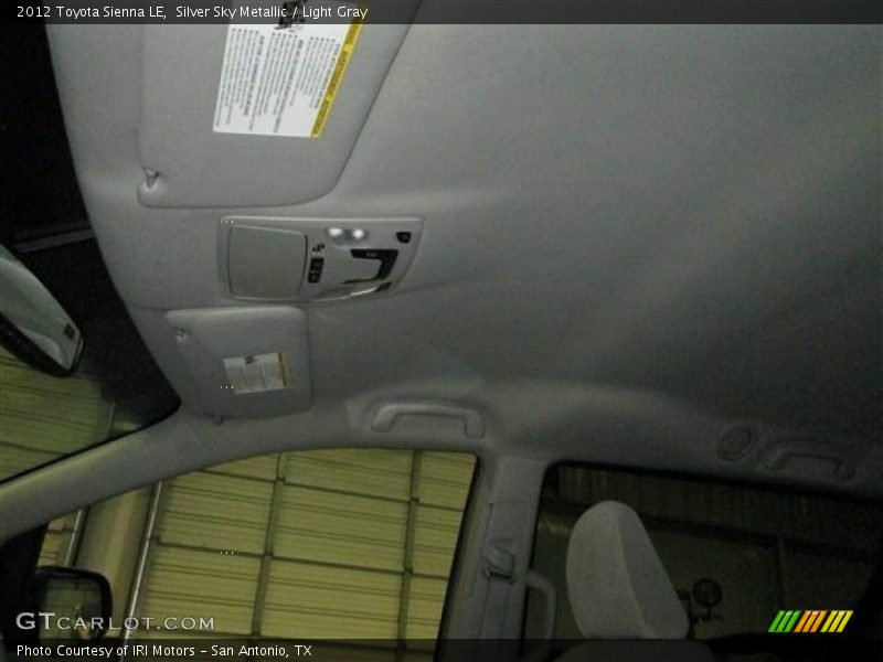 Silver Sky Metallic / Light Gray 2012 Toyota Sienna LE
