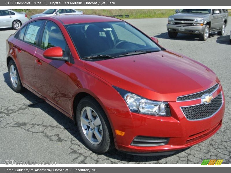 Crystal Red Metallic Tintcoat / Jet Black 2013 Chevrolet Cruze LT