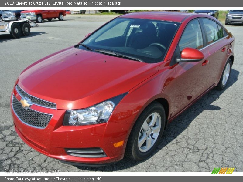 Crystal Red Metallic Tintcoat / Jet Black 2013 Chevrolet Cruze LT