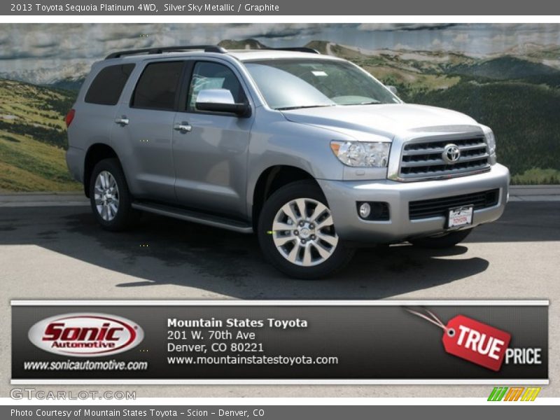 Silver Sky Metallic / Graphite 2013 Toyota Sequoia Platinum 4WD