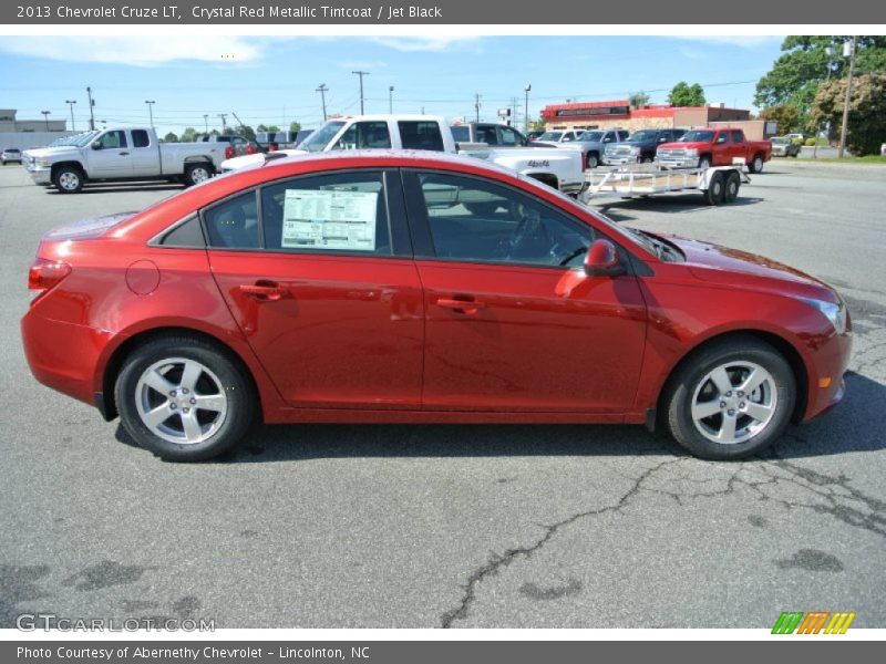 Crystal Red Metallic Tintcoat / Jet Black 2013 Chevrolet Cruze LT